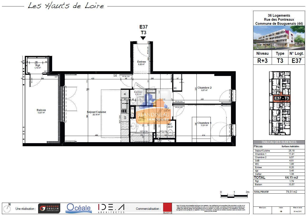 Image APPARTEMENT à BOUGUENAIS